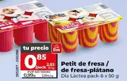 Dia Dia lactea - petit de fresa/de fresa-plátano oferta