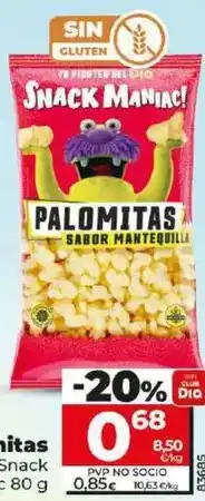 Dia Dia snack maniac - palomitas oferta