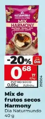Dia Dia naturmundo - mix de frutos secos harmony oferta