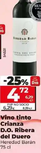 Dia Heredad baran - vino tinto crianza d.o. ribera del duero oferta