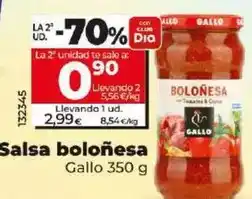 Dia Gallo - salsa boloñesa oferta