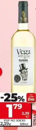 Dia Vega del barón - vino blanco verdejo d.o. rueda oferta