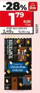 Dia Dia temptation - chocolate negro 55% cacao con almendras oferta
