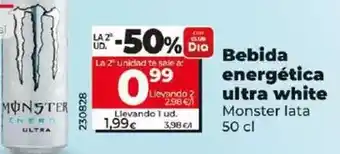 Dia Monster - bebida energética ultra white oferta