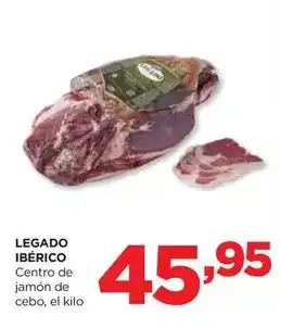 Alimerka Legado ibérico - centro de jamon de cebo oferta