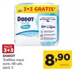 Alimerka Dodot - toallitas aqua pure oferta