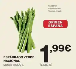 El Corte Inglés Origen - esparrago verde nacional oferta