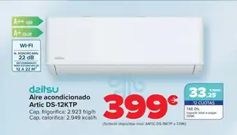 Carrefour Daitsu - aire acondicionado artic ds-12ktp oferta