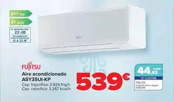 Carrefour Fujitsu - aire acondicionado asy35ui-kp oferta