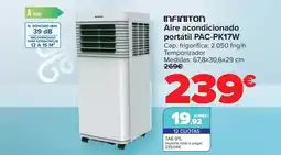Carrefour Infiniton - aire acondicionado portátil pac-pk17w oferta