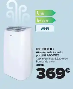 Carrefour Infiniton - aire acondicionado portátil pac-w12 oferta