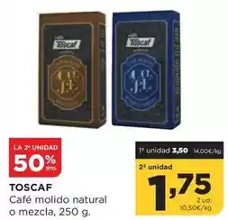 Alimerka Toscaf - cafe molido natural o mezcla oferta