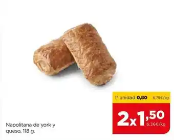 Alimerka Alimerka - napolitana de york y queso oferta