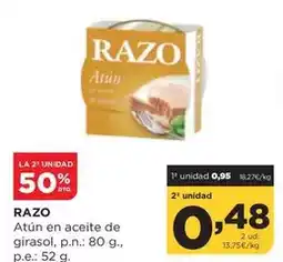 Alimerka Razo - atun en aceite de girasol oferta