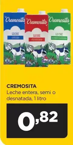 Alimerka Cremosita - leche entera, semi o desnatada oferta