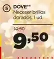 Alimerka Dove - neceser brillos dorados oferta