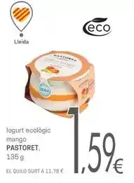 Valvi Supermercats Pastoret - iogurt ecologic mango oferta