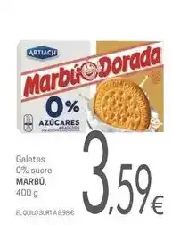 Valvi Supermercats Marbú - galetes 0% sucre oferta