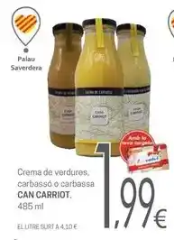Valvi Supermercats Can carriot - crema de verdures, carbassó o carbassa oferta