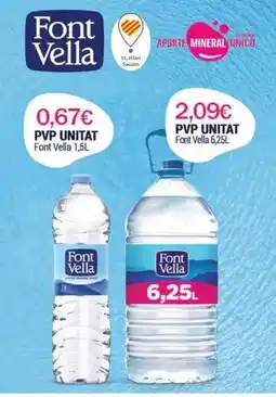 Valvi Supermercats Font vella - agua oferta