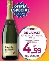 CashDiplo Conde de caralt - cava brut nature oferta