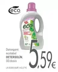 Valvi Supermercats Detersolín - detergent ecolabel oferta