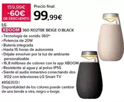 Costco Lg - xecom 360 xo2tbe beige o black oferta