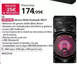Costco Lg - xboom altavoz multi-lluminado rnc5 oferta