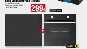 Brico Depôt Control - pack vitroceramica + horno oferta