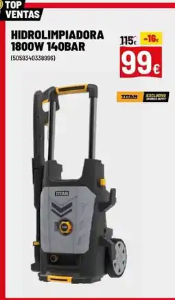 Brico Depôt Titan - hidrolimpiadora 1400w oferta