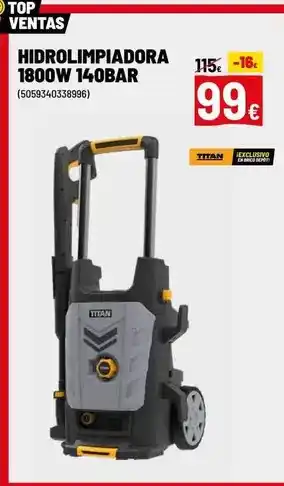 Brico Depôt Titan - hidrolimpiadora 1400w oferta