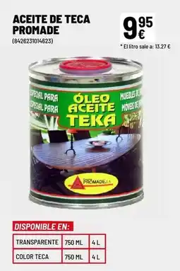 Brico Depôt Special - aceite de teca oferta