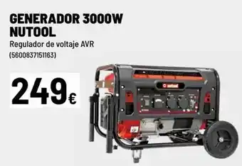 Brico Depôt Nutool - generador 3000w oferta