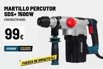 Brico Depôt Erbauer - martillo percutor sds+1500w oferta