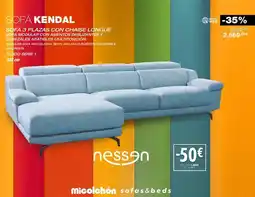 Mi Colchón Sofa kendal/ sofa 3 plazas con chaise longue oferta