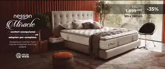 Mi Colchón Nessen - un confort excepcional de materiales naturales que se adaptan por complete oferta