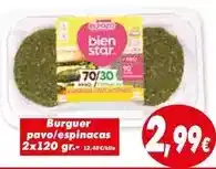 Proxi Elpozo - burger pavo/espinacas oferta