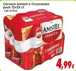Proxi Cerveza amstel o cruzcampo oferta
