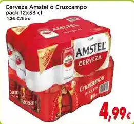 Proxi Cerveza amstel o cruzcampo oferta