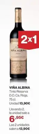 El Corte Inglés Viña albina - tinto reserva d.o.ca. rioja oferta