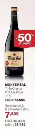 El Corte Inglés Monte real - tinto crianza d.o. ca. rioja oferta