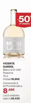 El Corte Inglés Vicente gandia oferta
