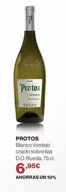 El Corte Inglés Protos - blanco verdejo criados sobreías d.o. rueda oferta