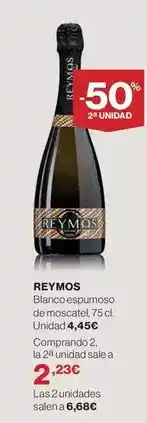 El Corte Inglés Reymos - blanco espumoso de moscatel oferta