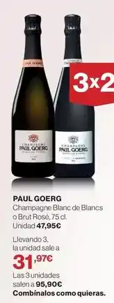 El Corte Inglés Brut - champagne blanc de blancs o reserva oferta