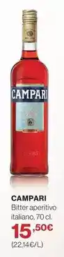 El Corte Inglés Campari - bitter aperitivo italiano oferta