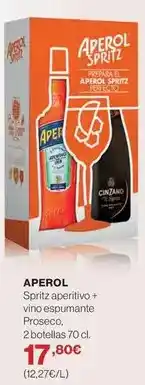 El Corte Inglés Aperol - spritz aperitivo + vino espumante prosecco oferta