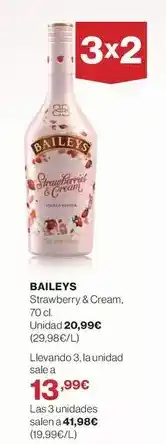 El Corte Inglés Baileys - brawberry & cream oferta