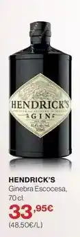 El Corte Inglés Hendricks - ginebra escocesa oferta