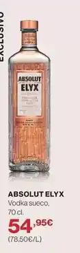 El Corte Inglés Absolut - vodka sueco oferta
